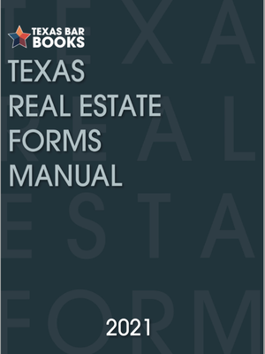cover image of Texas Real Estate Forms Manual 2021
